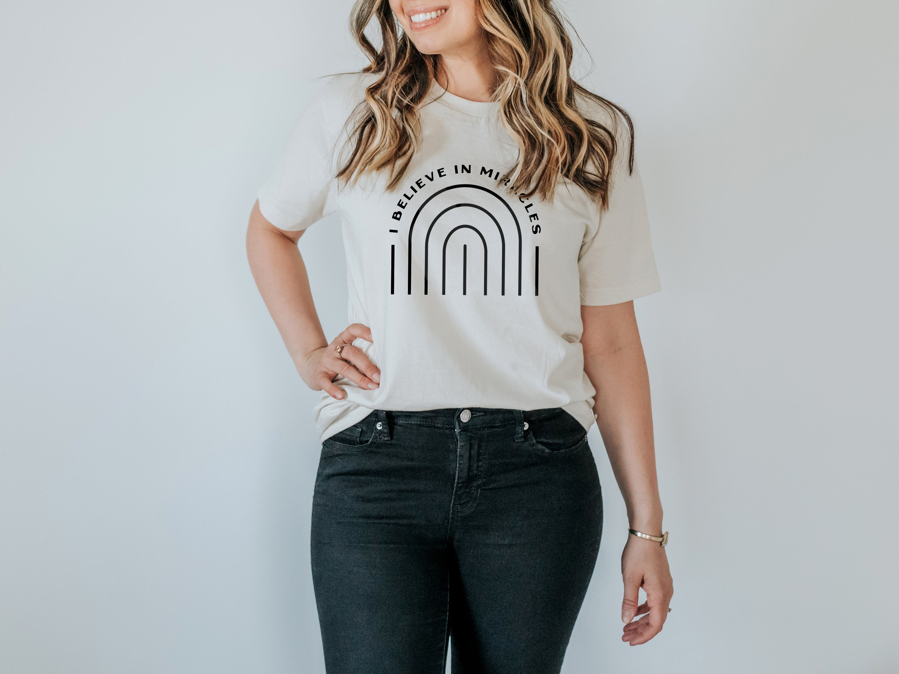 I Believe In Miracles Organic Adult Tee