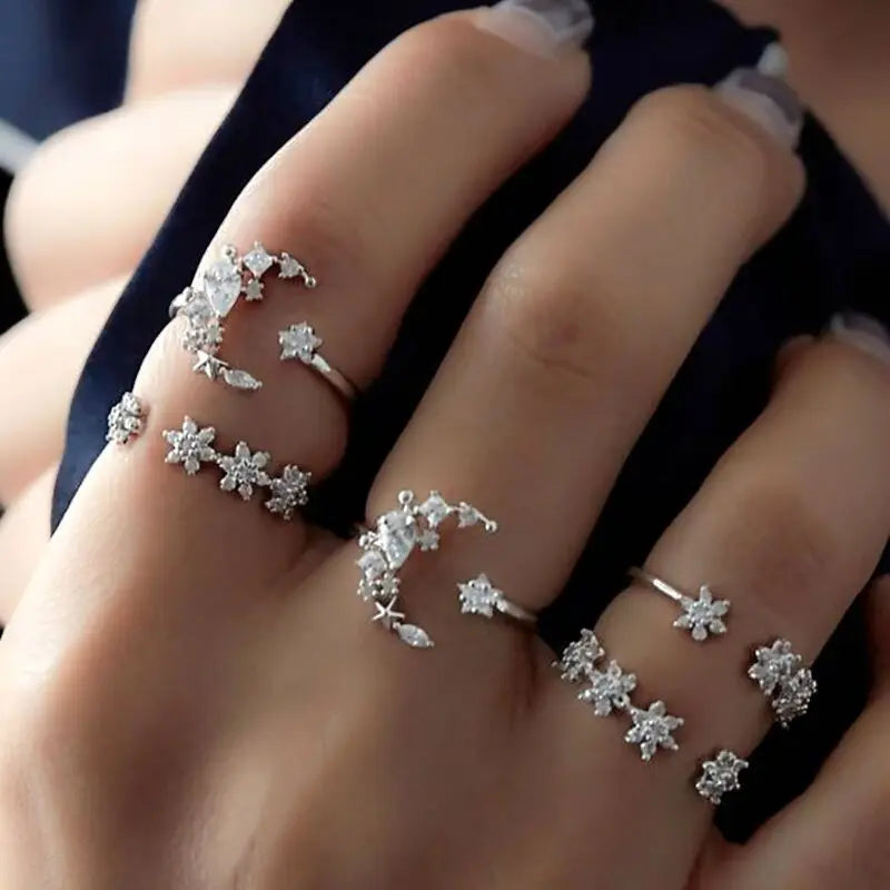Bohemian Witchy Trendy Ring Sets