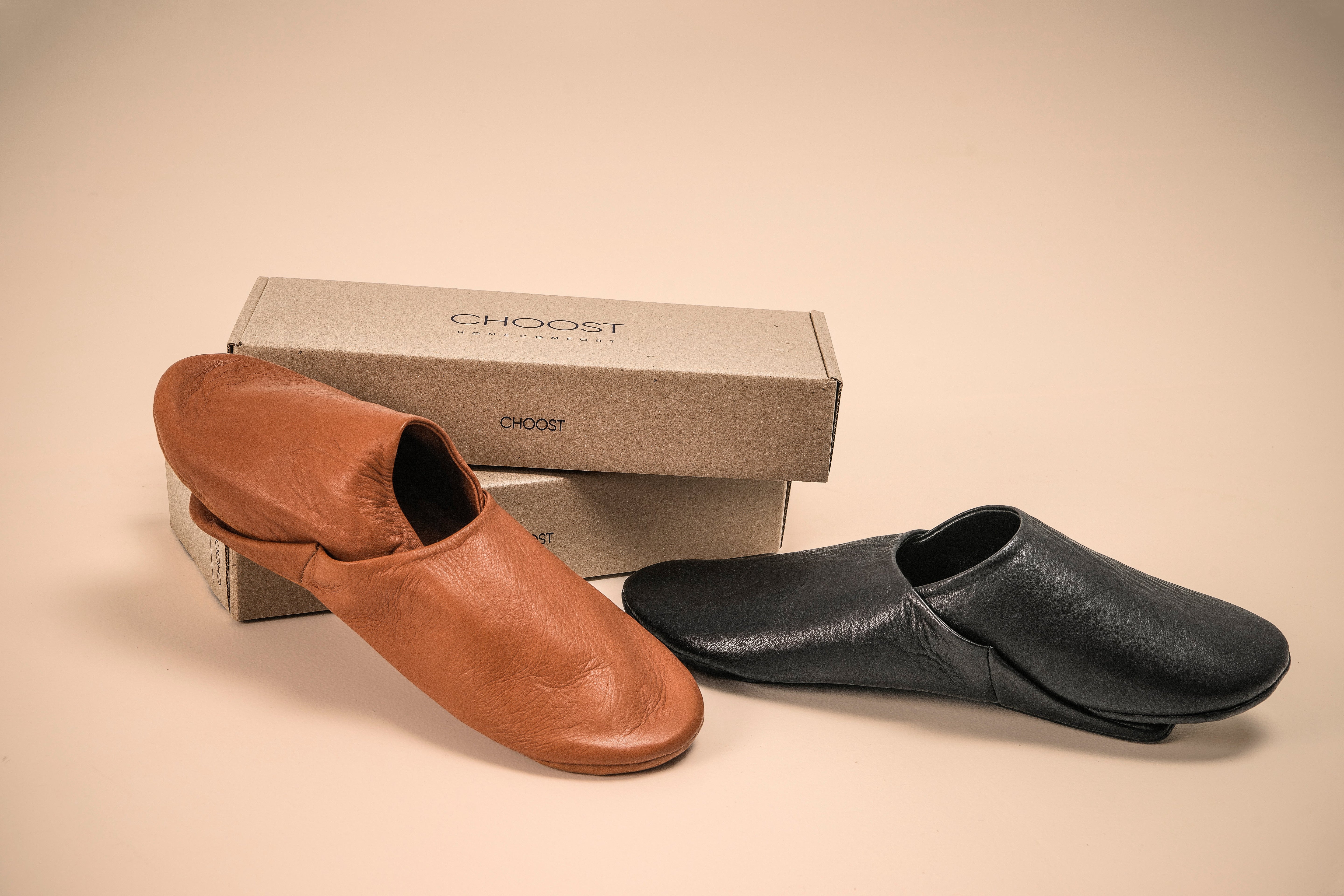 Buy Mystic Noir - Leather Slippers by Choost