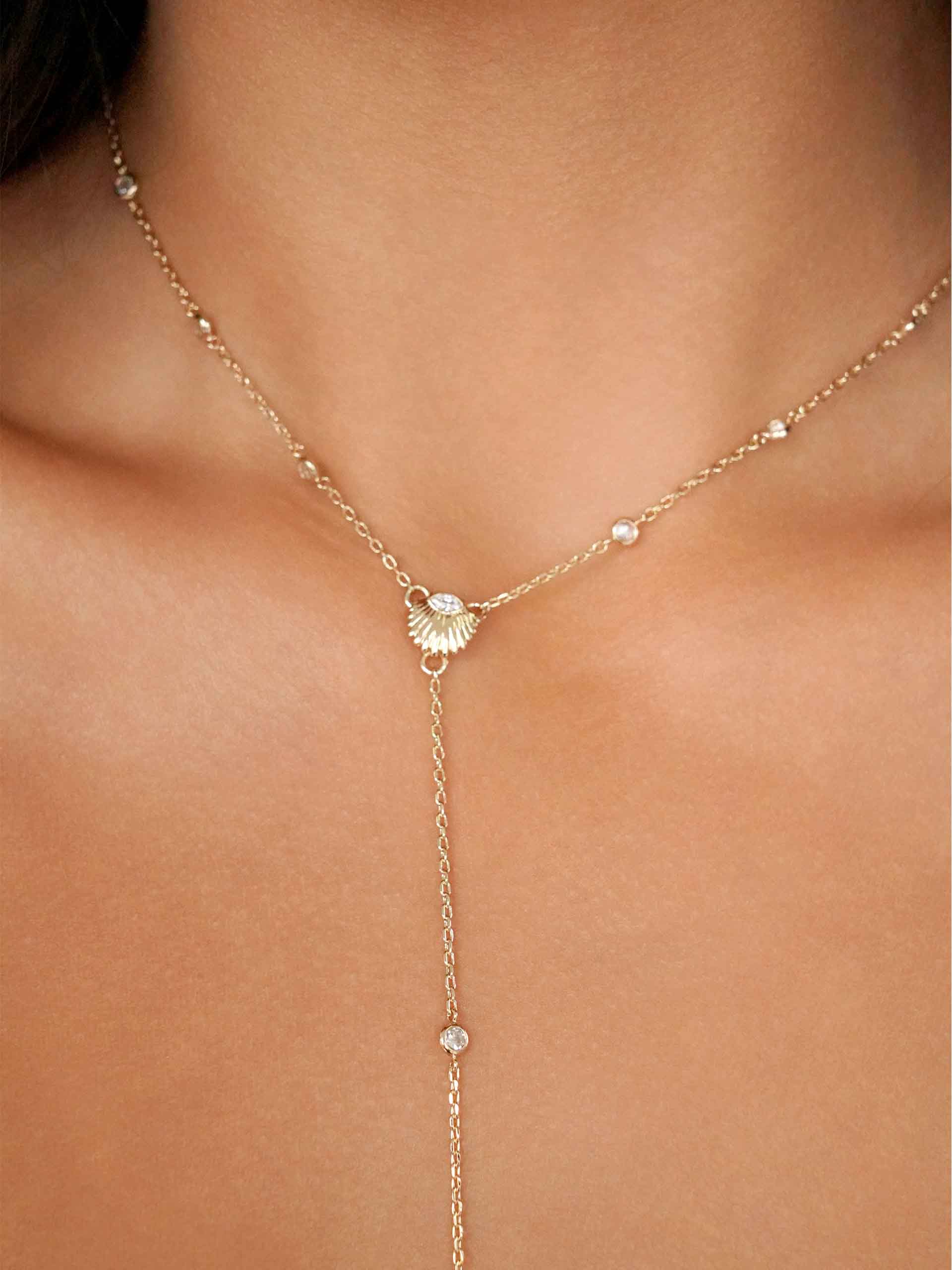 Santorini Shell Lariat