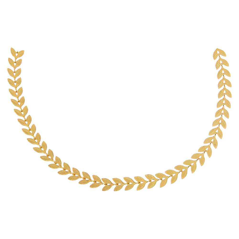 Solid Chevron Link Chain Choker - Adina's Jewels