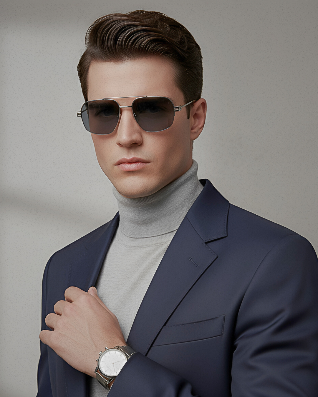 Bold Black Aviator Sunglasses