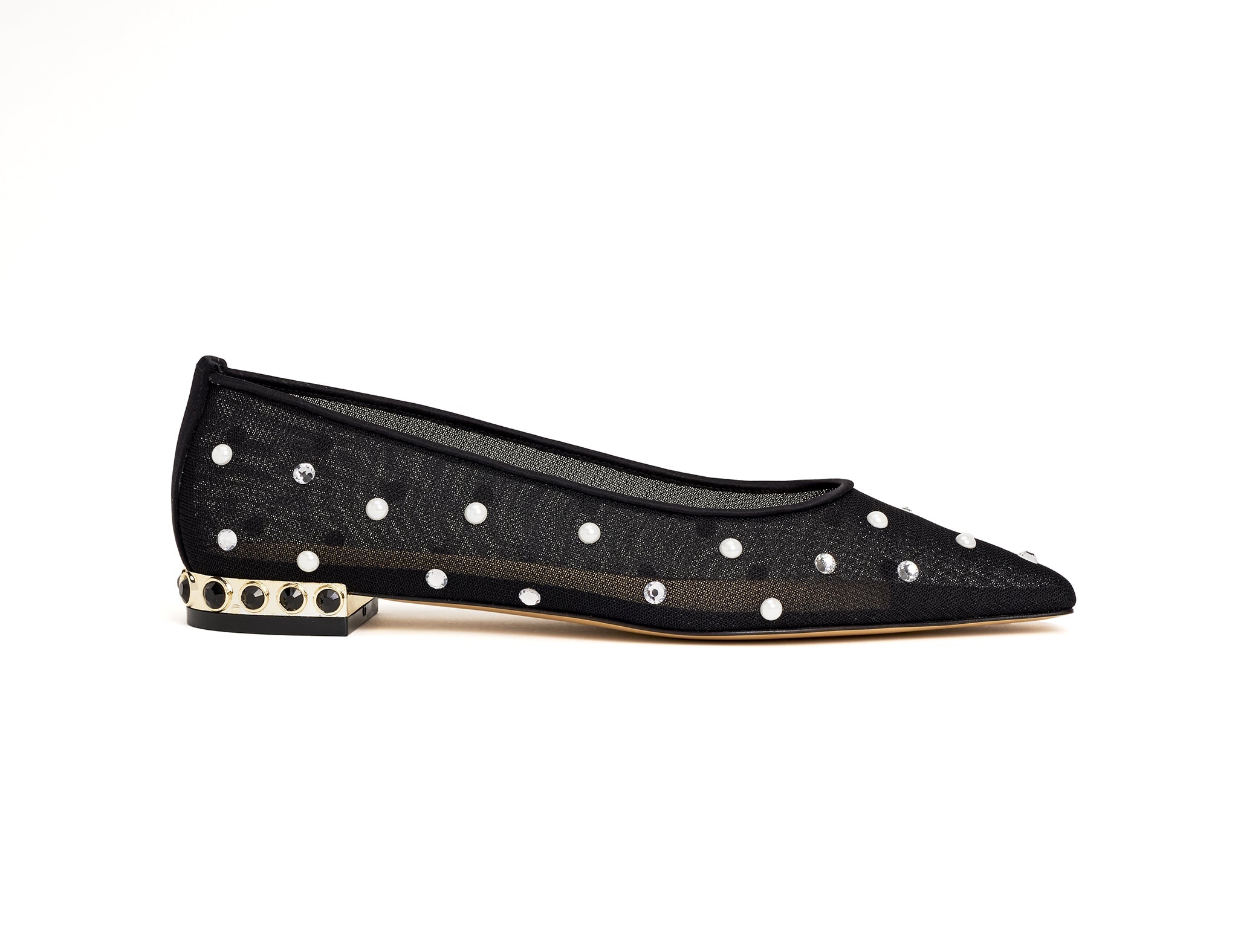 Black Mesh Flats 20