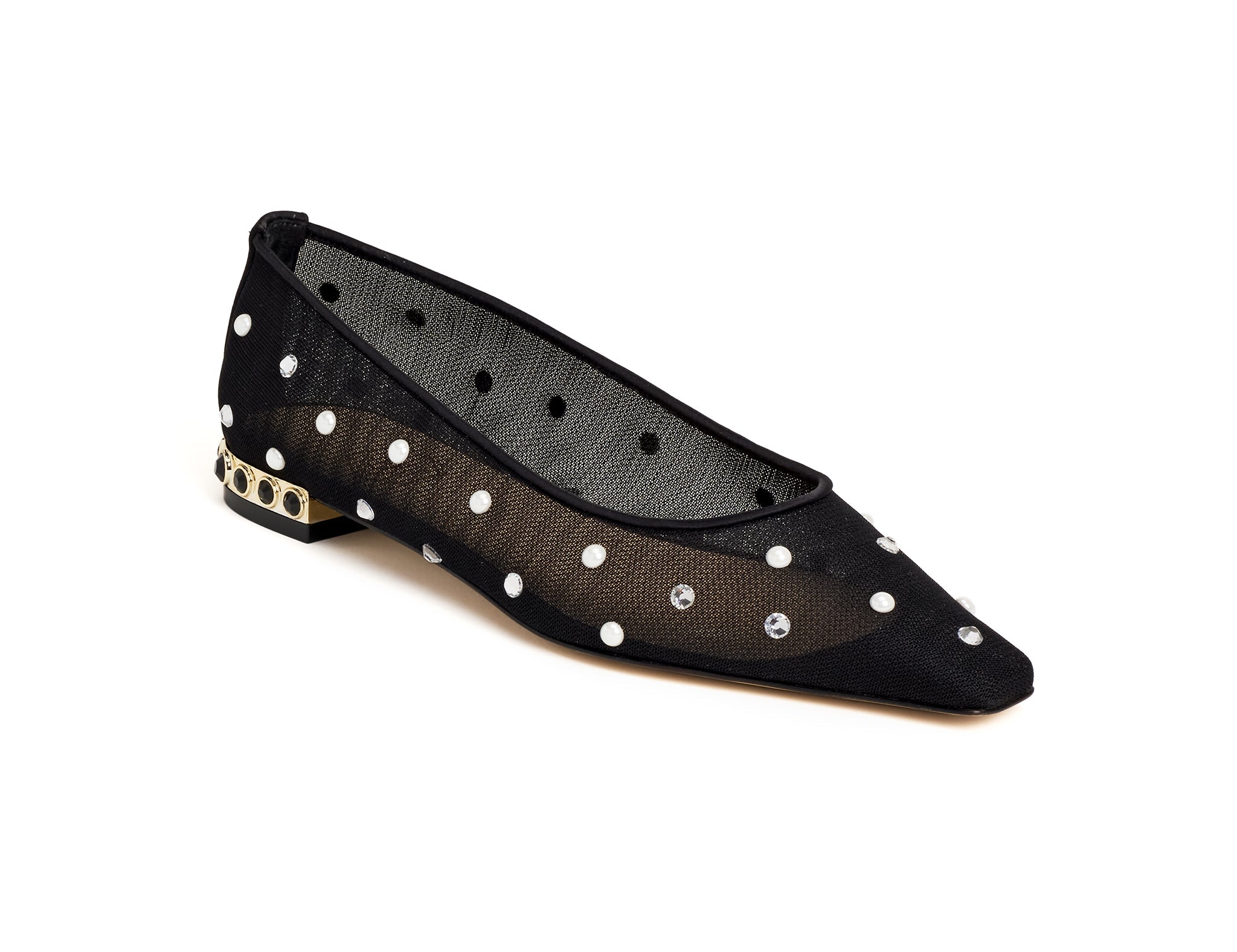 Black Mesh Flats 20