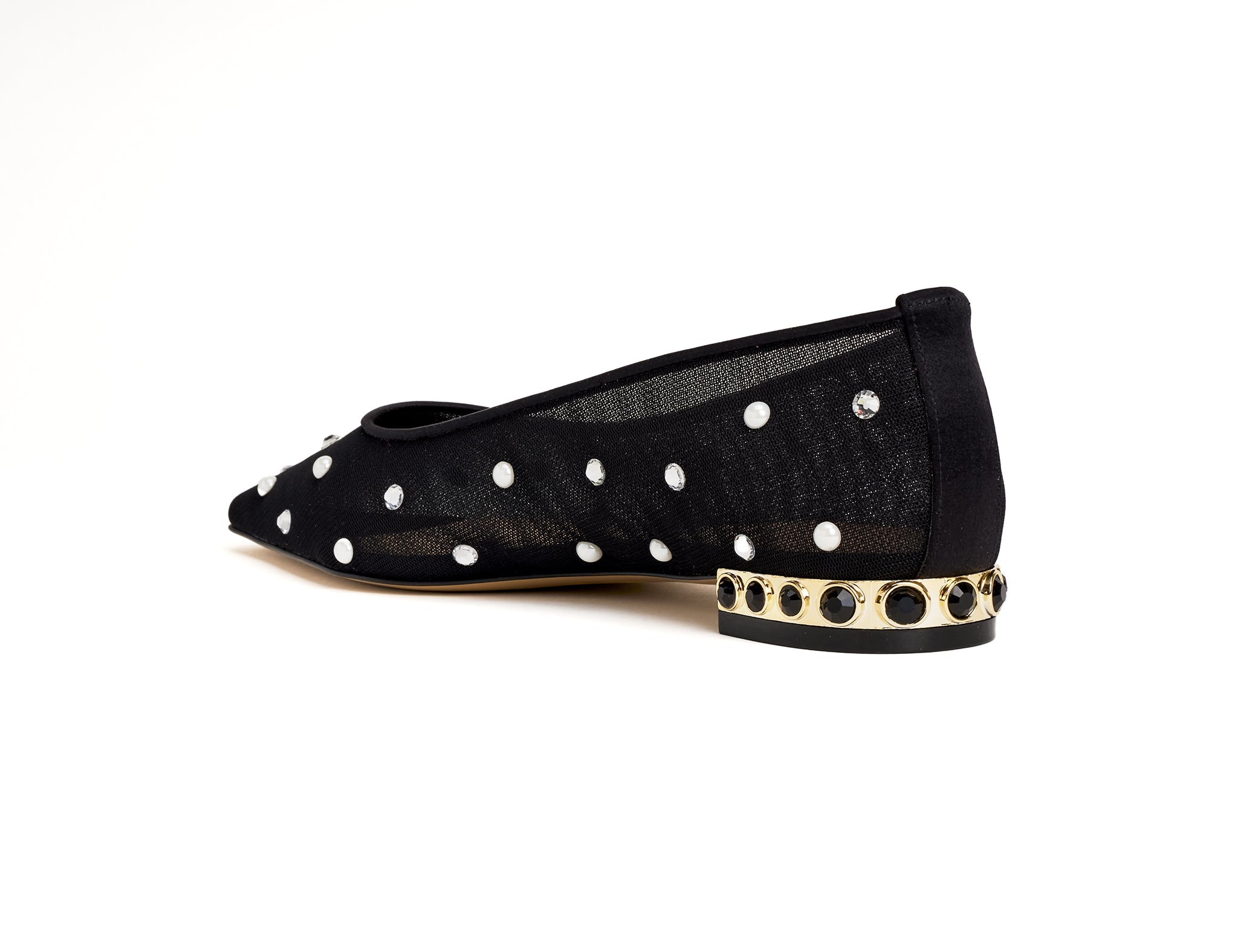 Black Mesh Flats 20