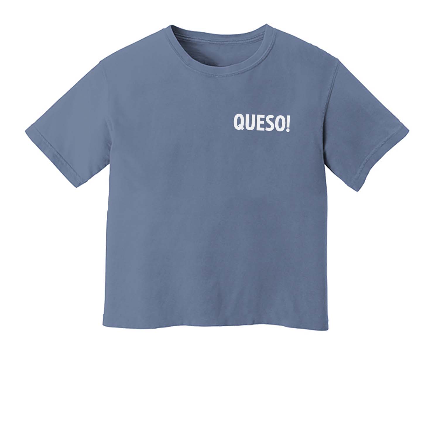 Queso! Washed Crop Tee