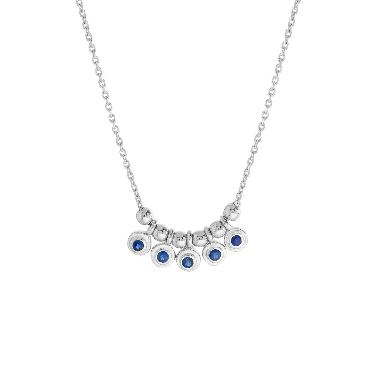 Sapphire Shaker Necklace