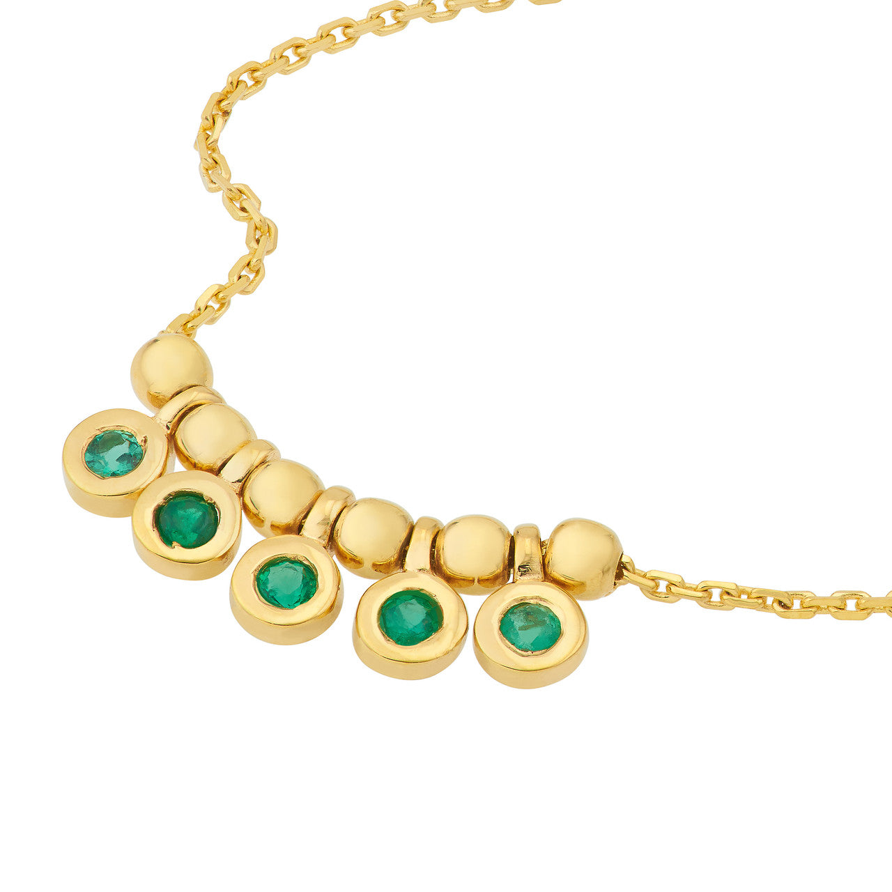 Emerald Shaker Necklace