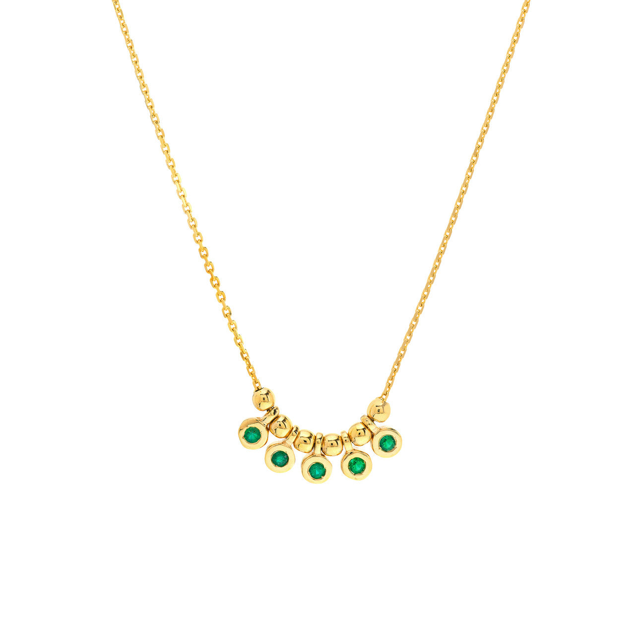 Emerald Shaker Necklace