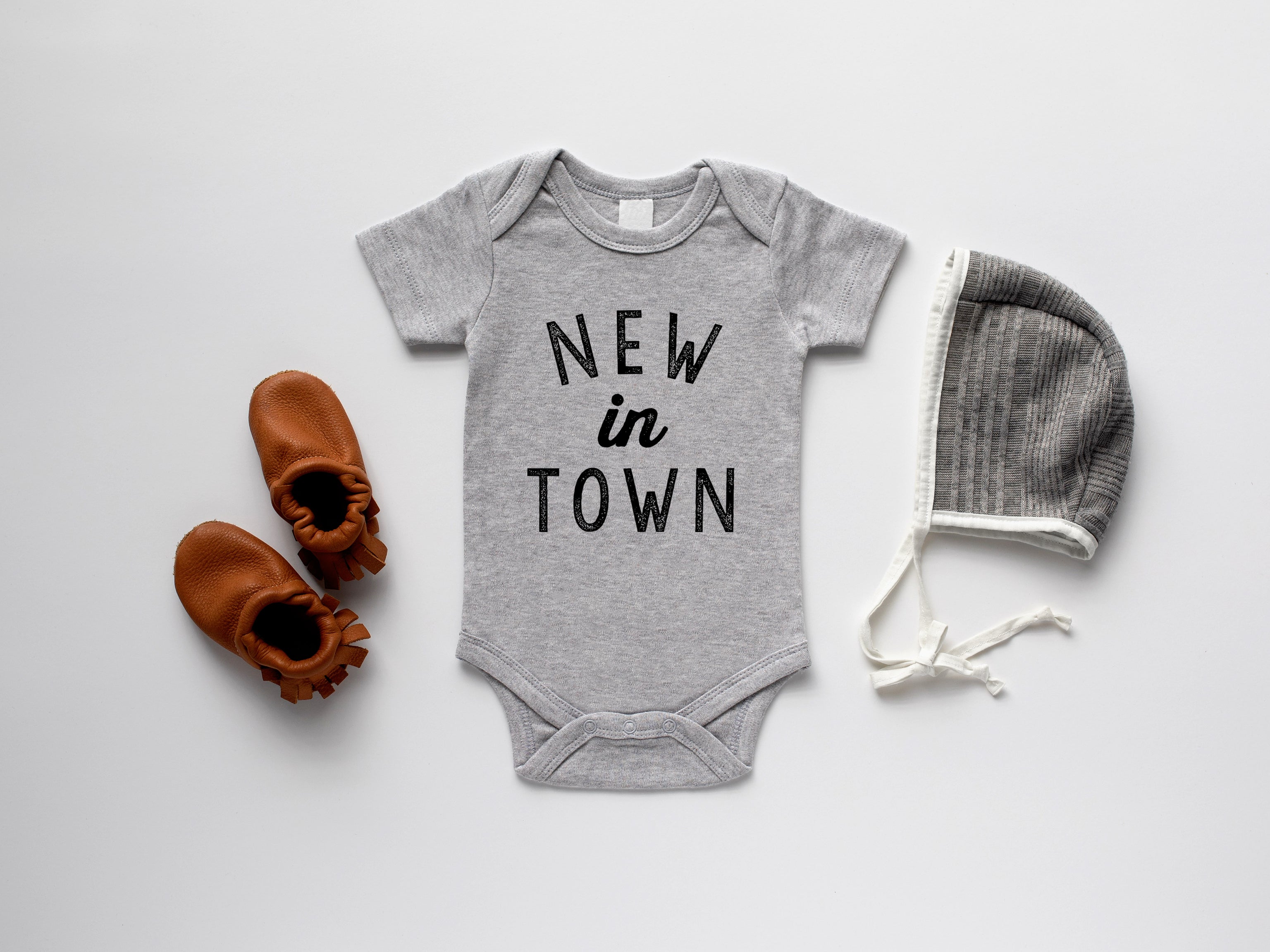 New In Town Organic Baby Bodysuit