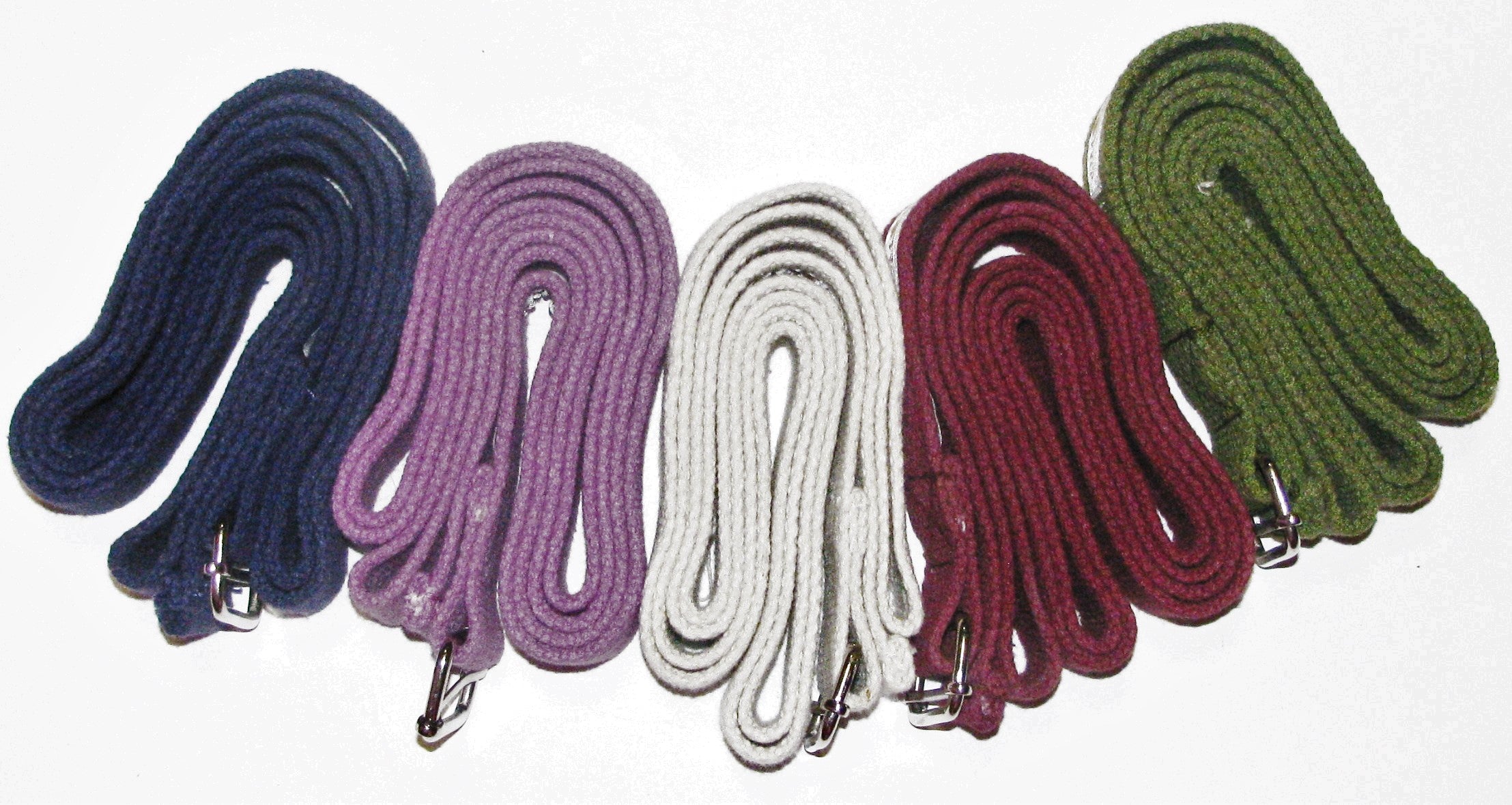 D-ring Handwoven cotton yoga Strap - 6' by OMSutra