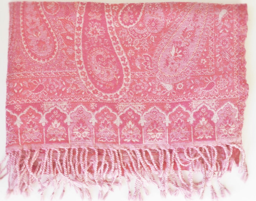 Handwoven Paisley Jamavar one of a kind limited edition designer Shawl by OMSutra