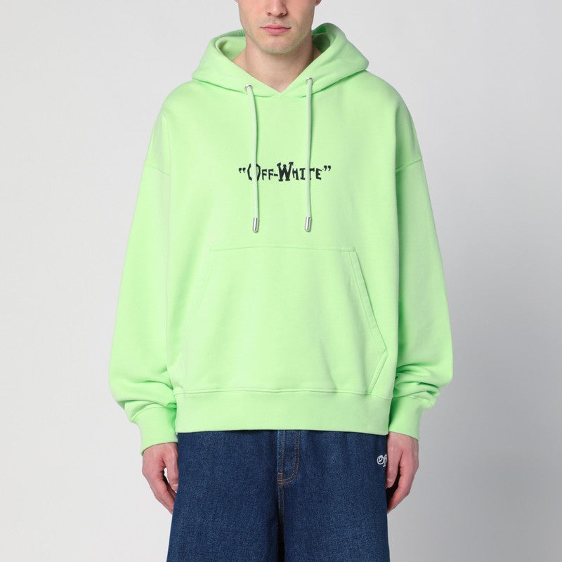 Off-White Mint Green Sweatshirt With Logo Men