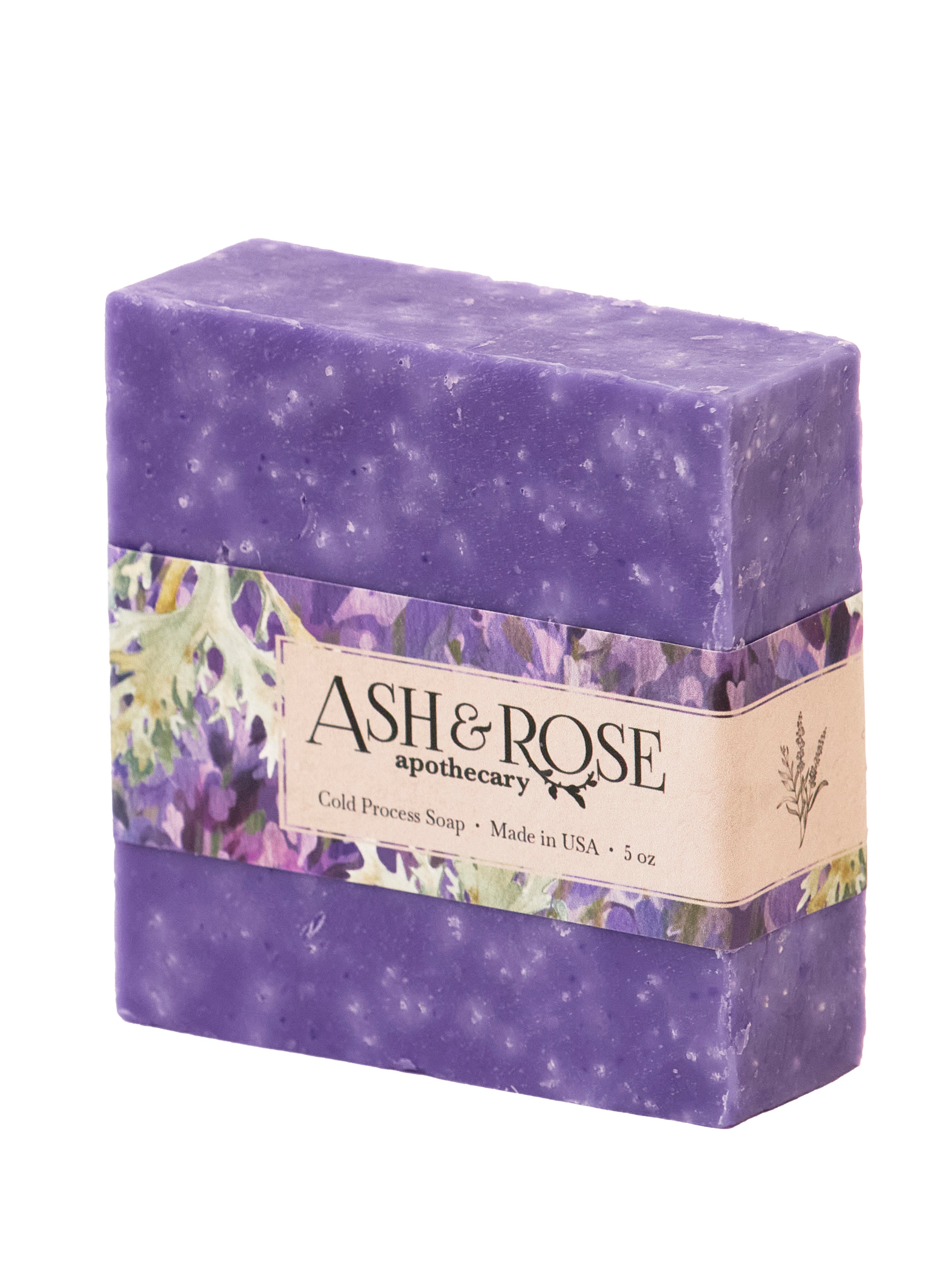 Lavender Oak Moss Soap Scrub Bar