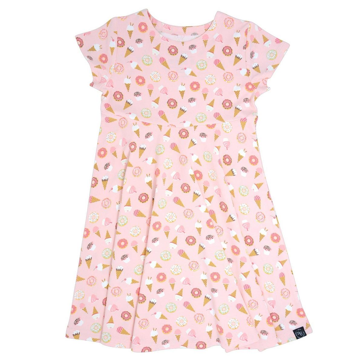 Swirly Girl Short Sleeve Dress - Sweetie