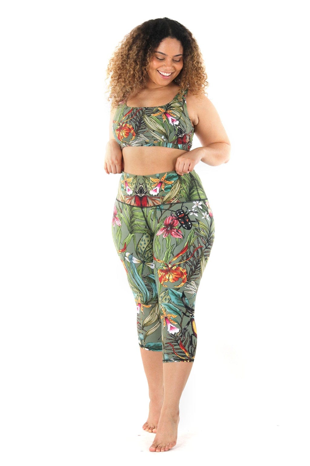 Capri Legging - Green Thumb by Yoga Democracy