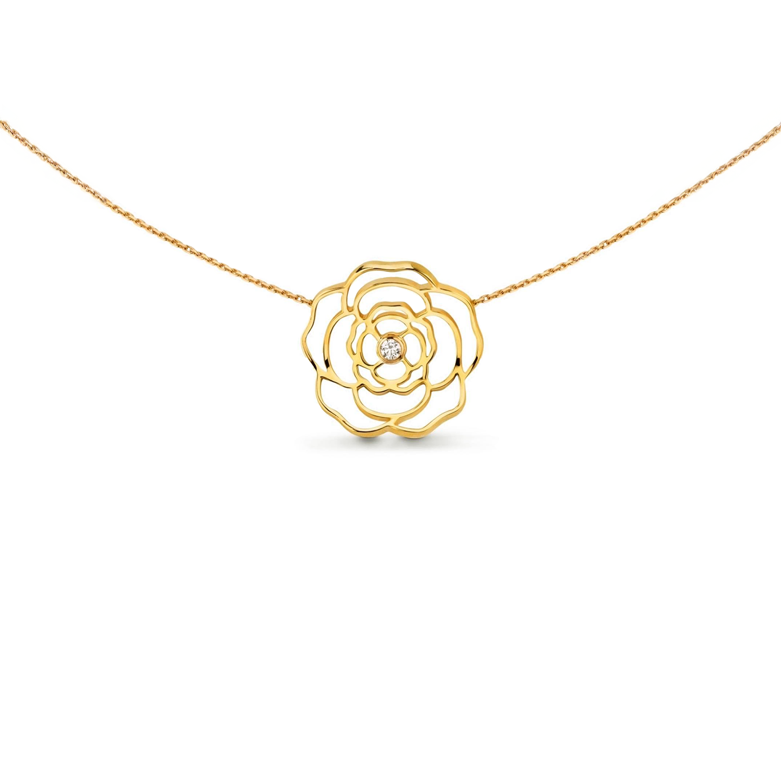 PT308G B.Tiff Rosé Gold Pendant Necklace by B.Tiff New York