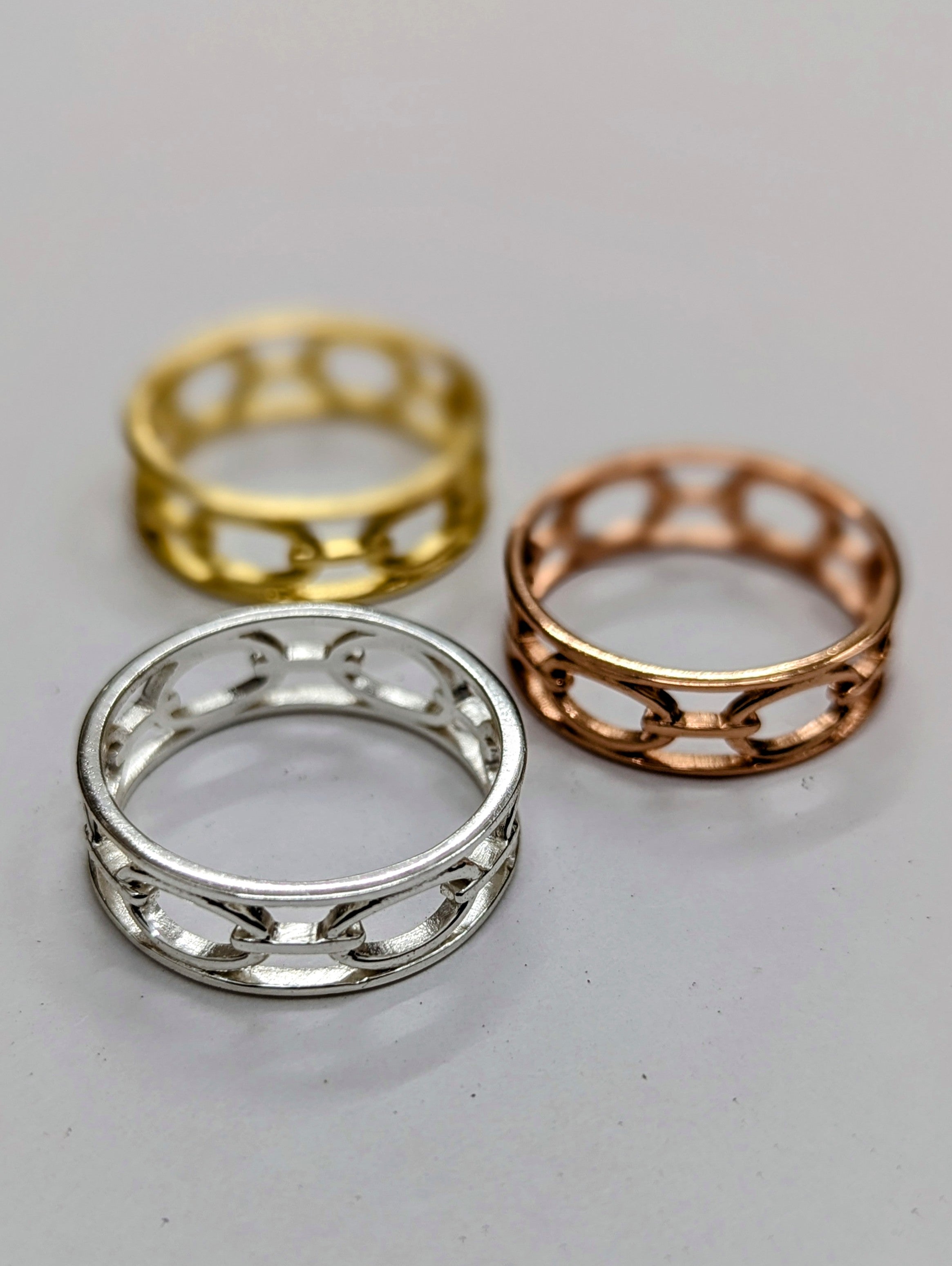 Chain Link Band Ring