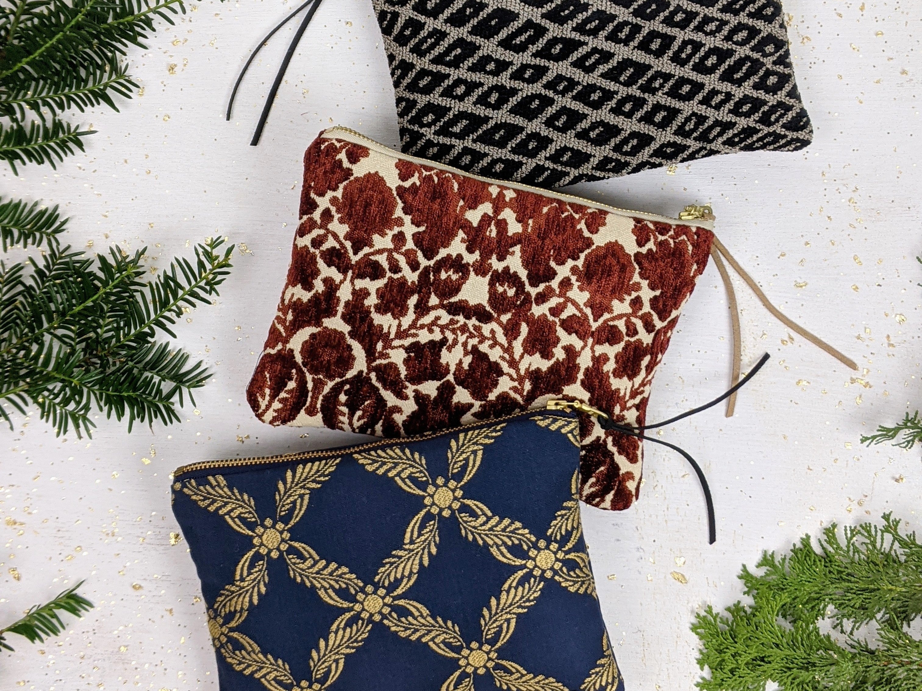 Black Diamond Needlepoint Purse