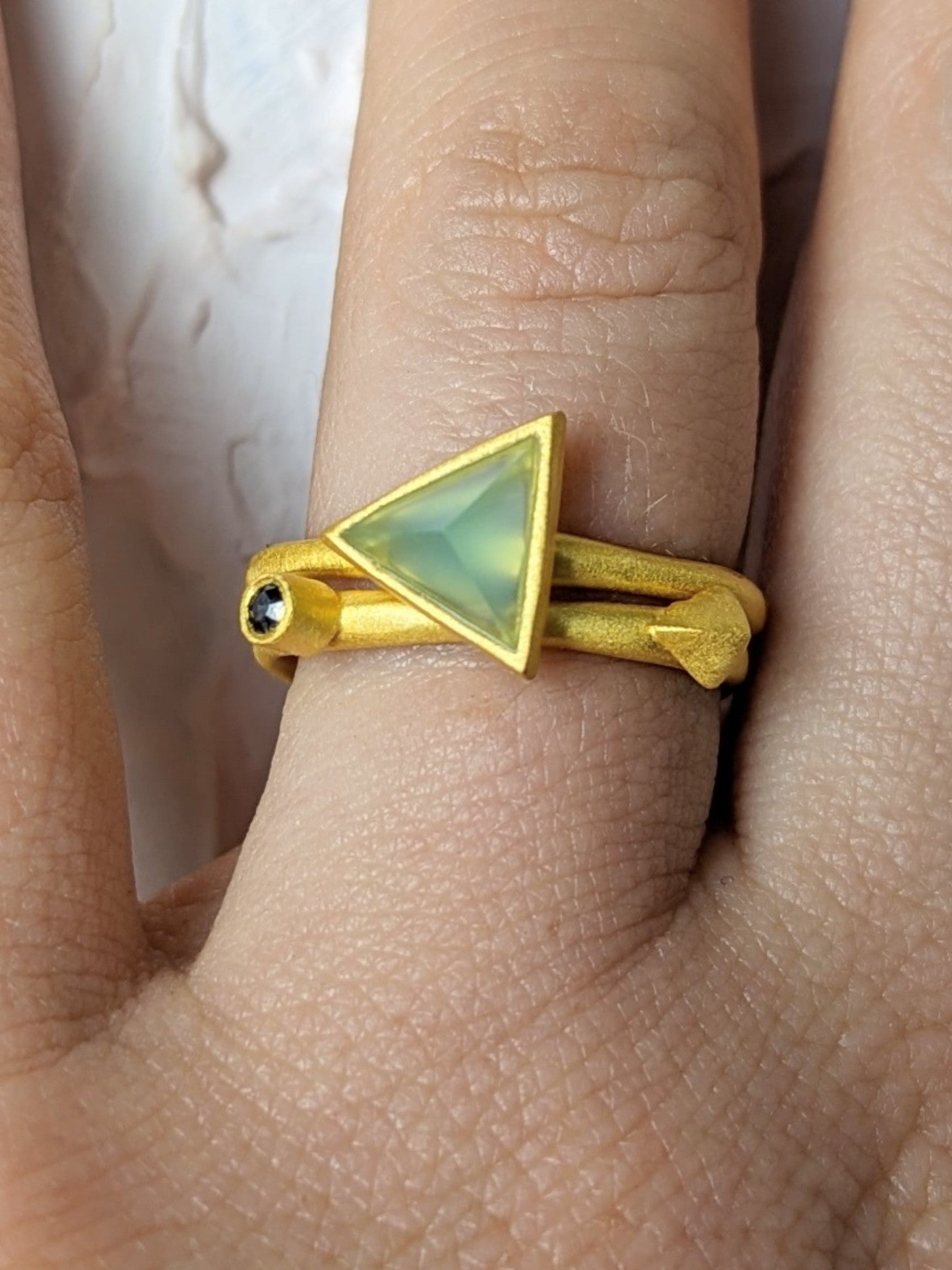 Onyx Spike Stacking Ring