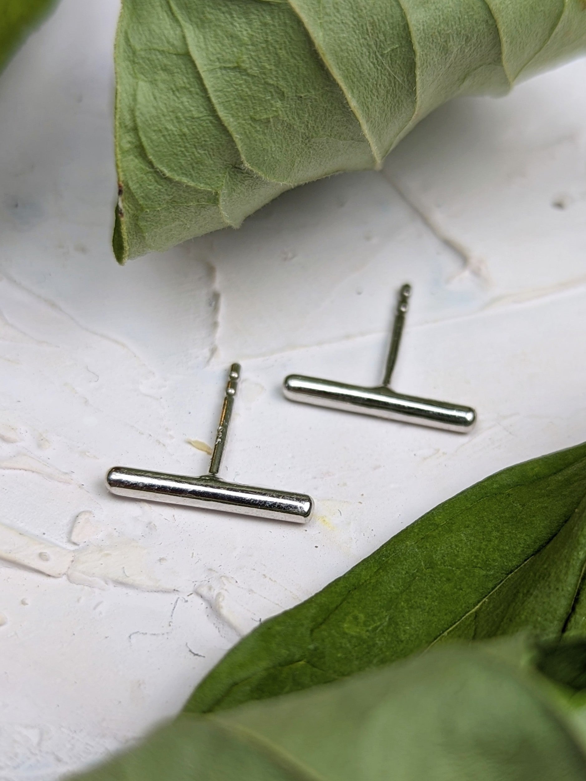 Bar Stud Earrings
