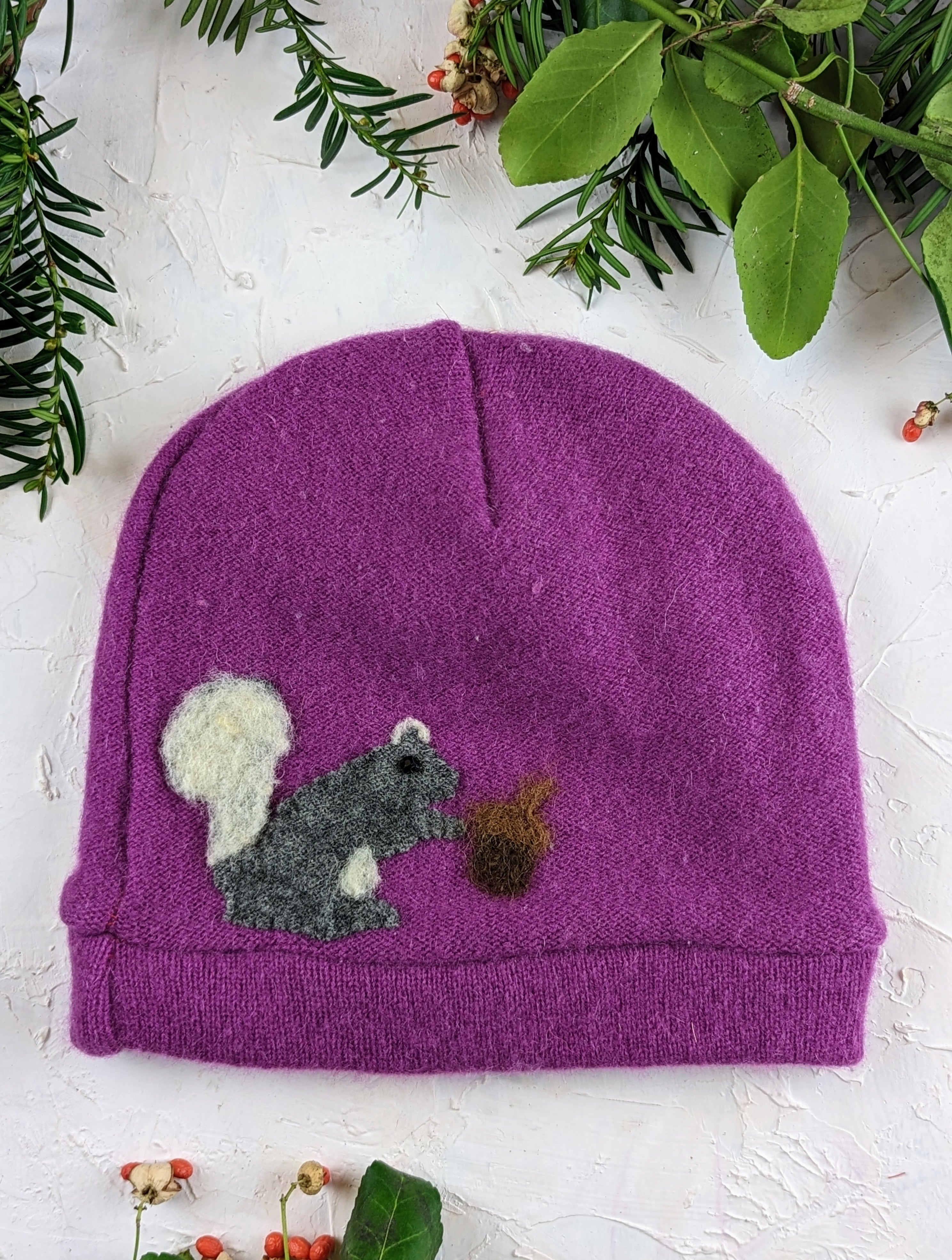 Squirrel Cashmere Hat - Child