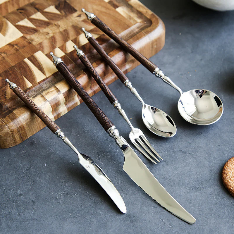 Paris Vintage Huanghua Pear Wood Cutlery Set | 3CARATS