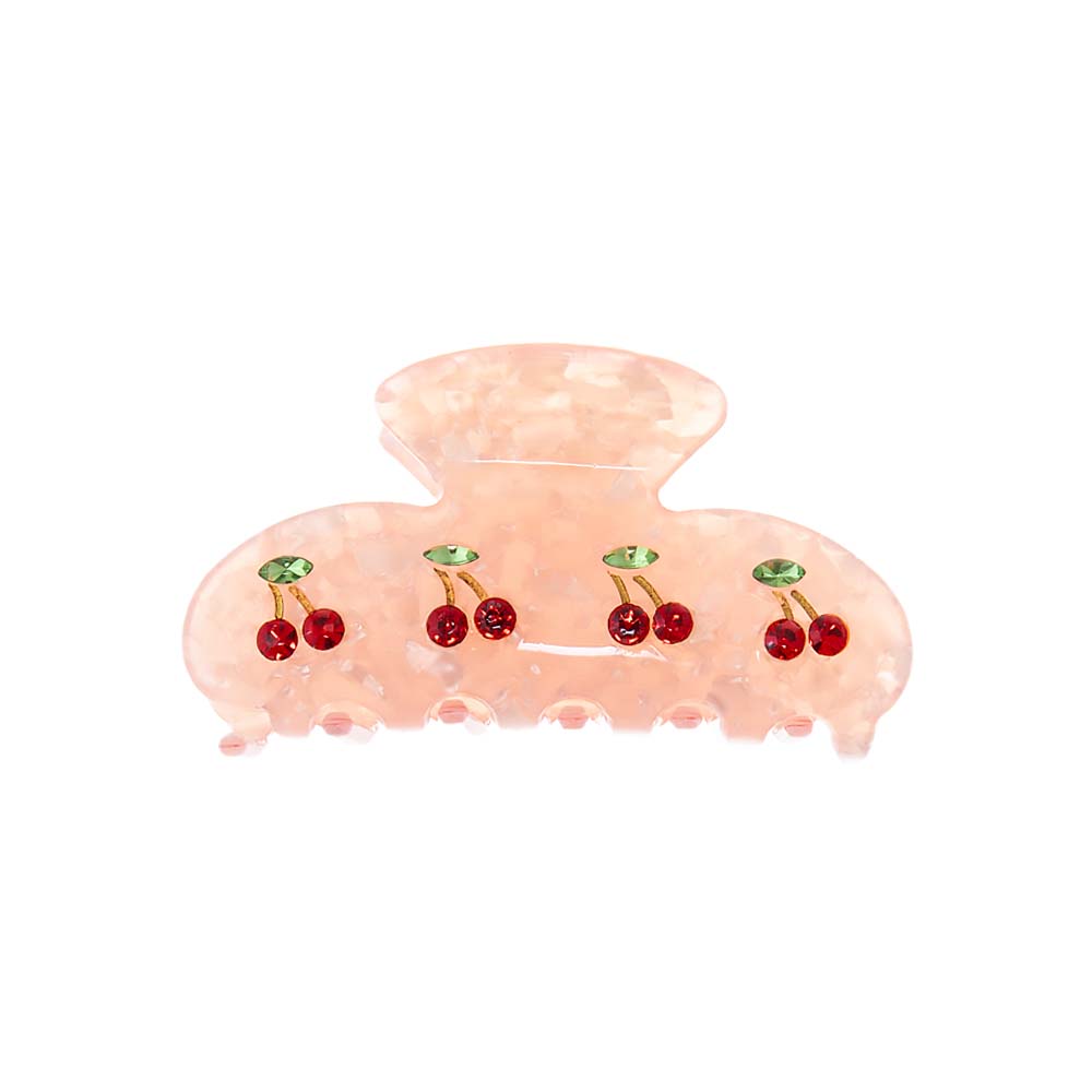 Pink Four Cherry Besties Hair Claw Clip - Adina's Jewels