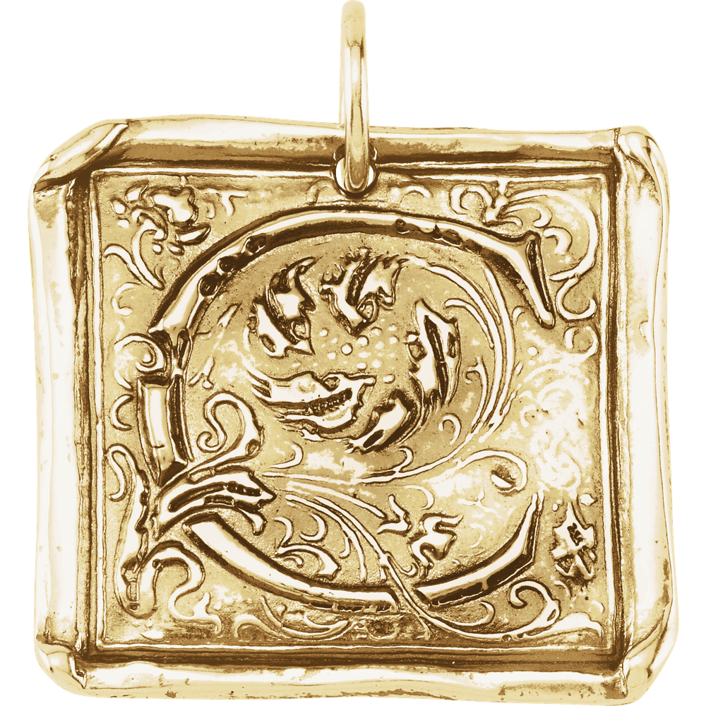 Wax Seal Initial Pendant