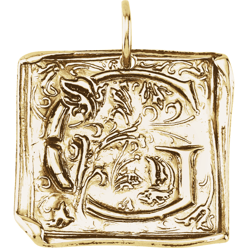 Wax Seal Initial Pendant