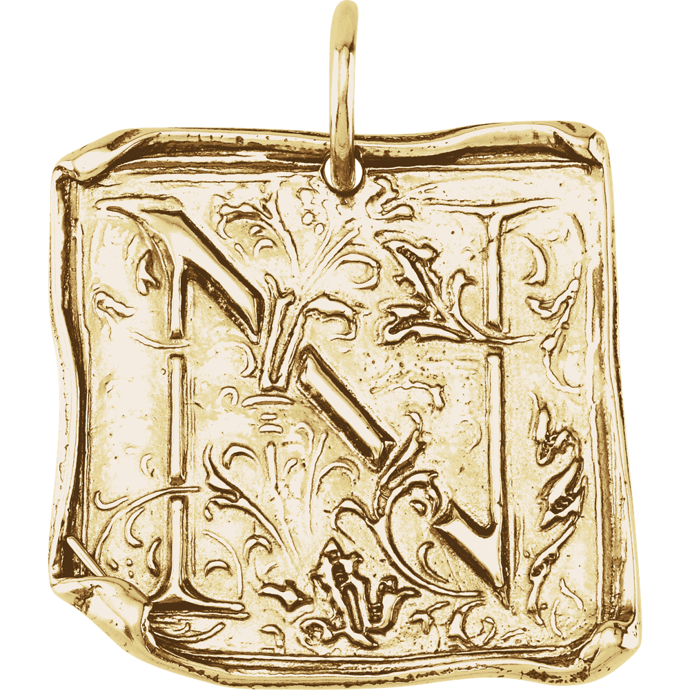 Wax Seal Initial Pendant