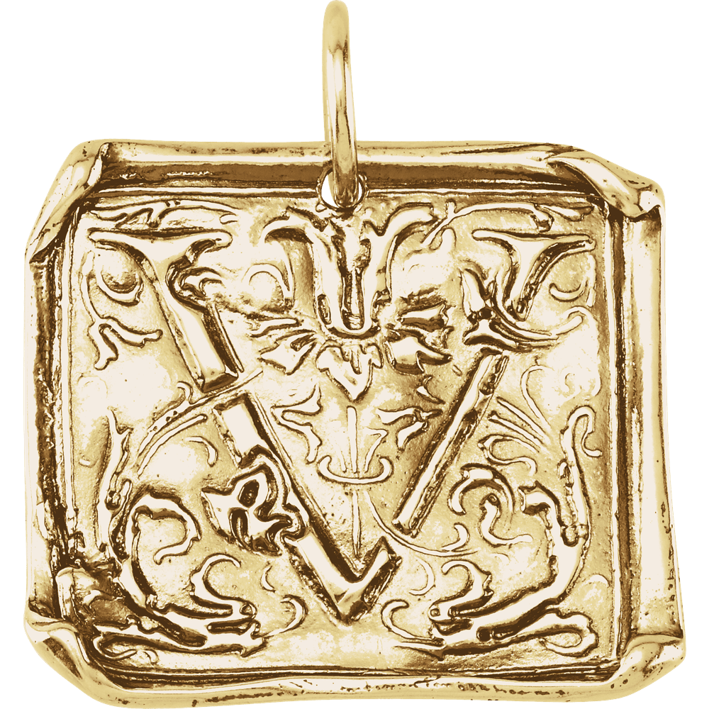 Wax Seal Initial Pendant