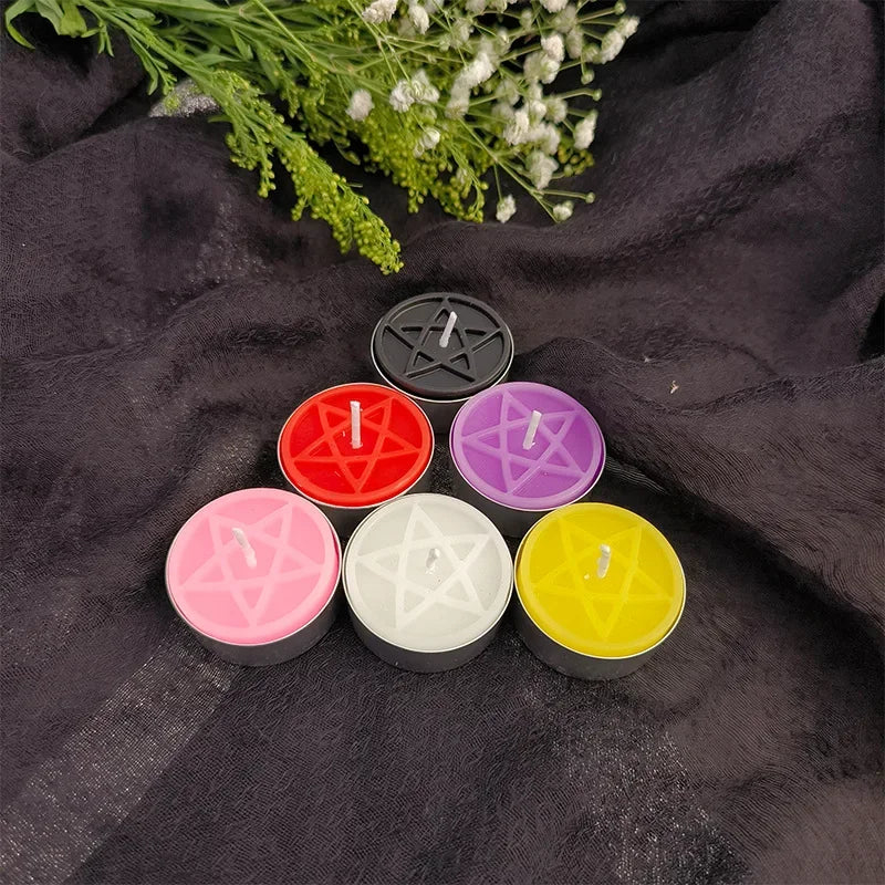 Pentacle Beeswax Tea Light Candles