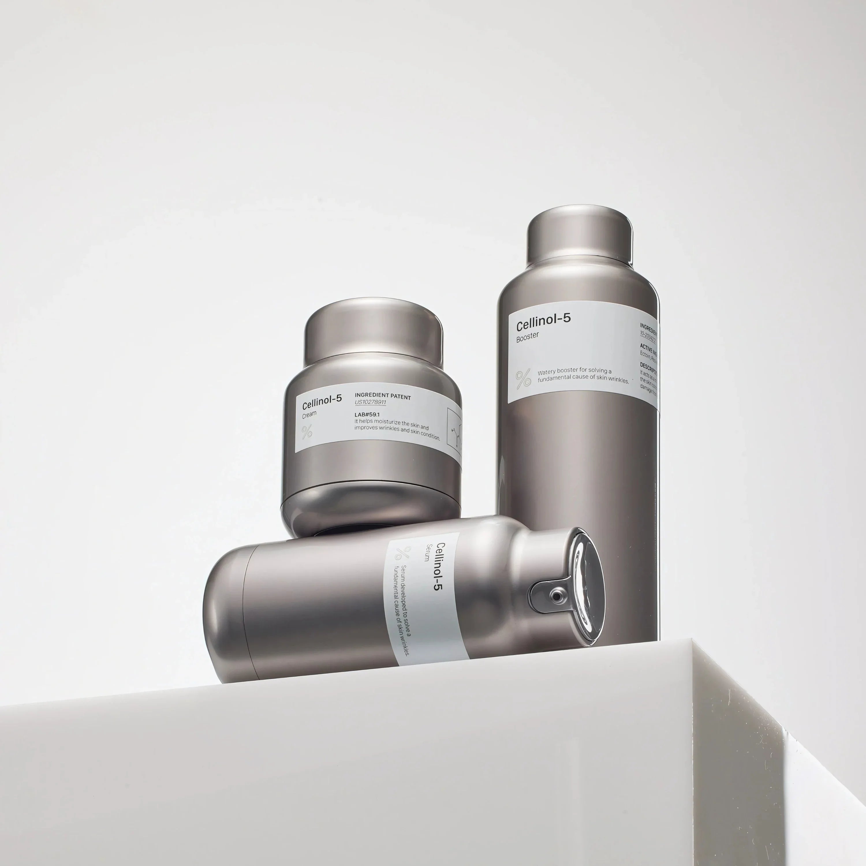 PERCENT SCIENCE Cellinol-5 Anti-Aging Trio Set - Patented Anti-Wrinkle & Lifting Complex with Brightening Effects