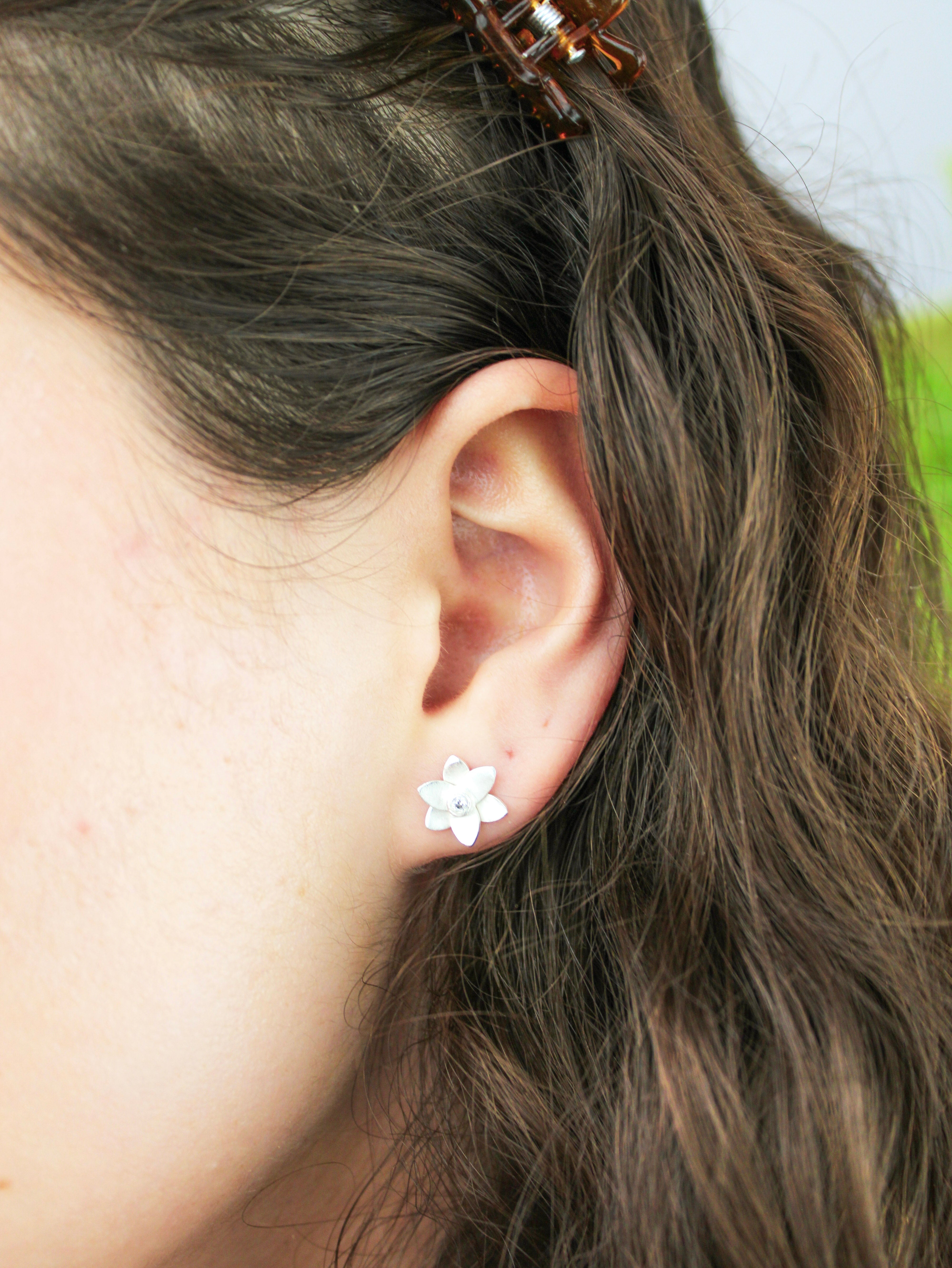Petite Floral Stud Earrings