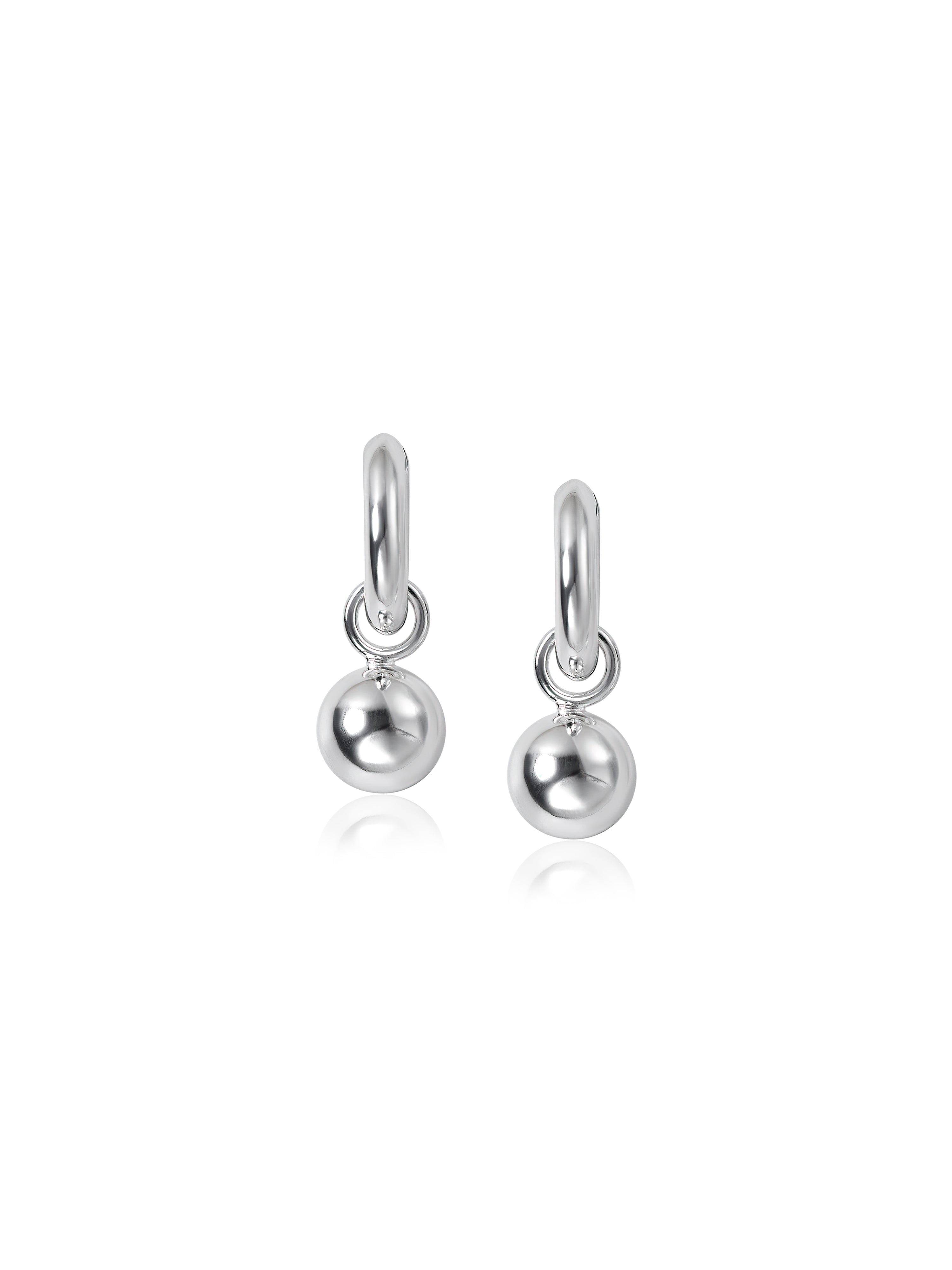Sphere Earrings - Silver