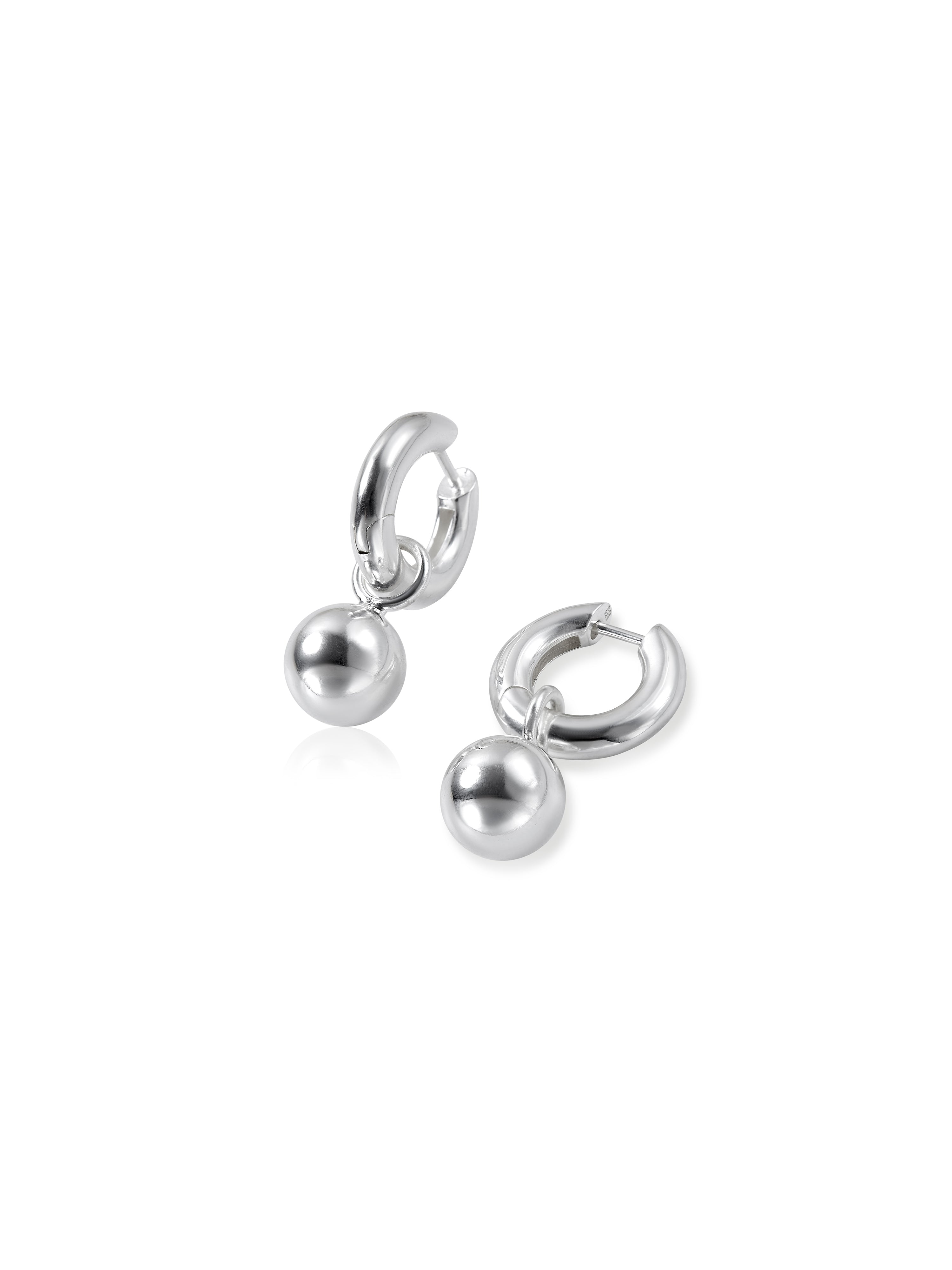 Sphere Earrings - Silver