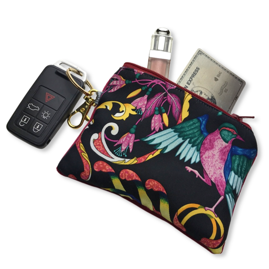 Pierres d'Orient et Occidental Vintage Scarf Coffee Run Keychain Bag
