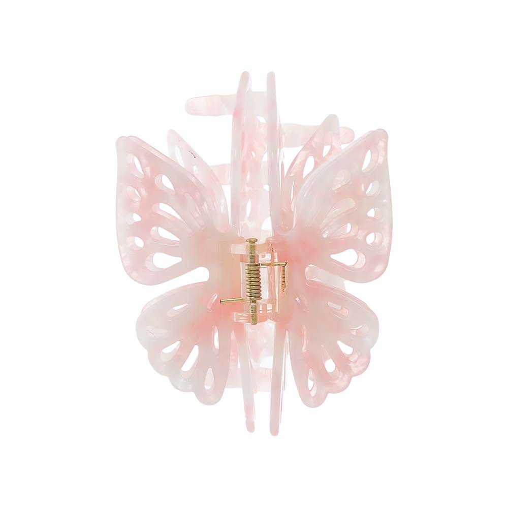 Light Pink Pretty In Pink Butterfly Claw Clip - Adina's Jewels