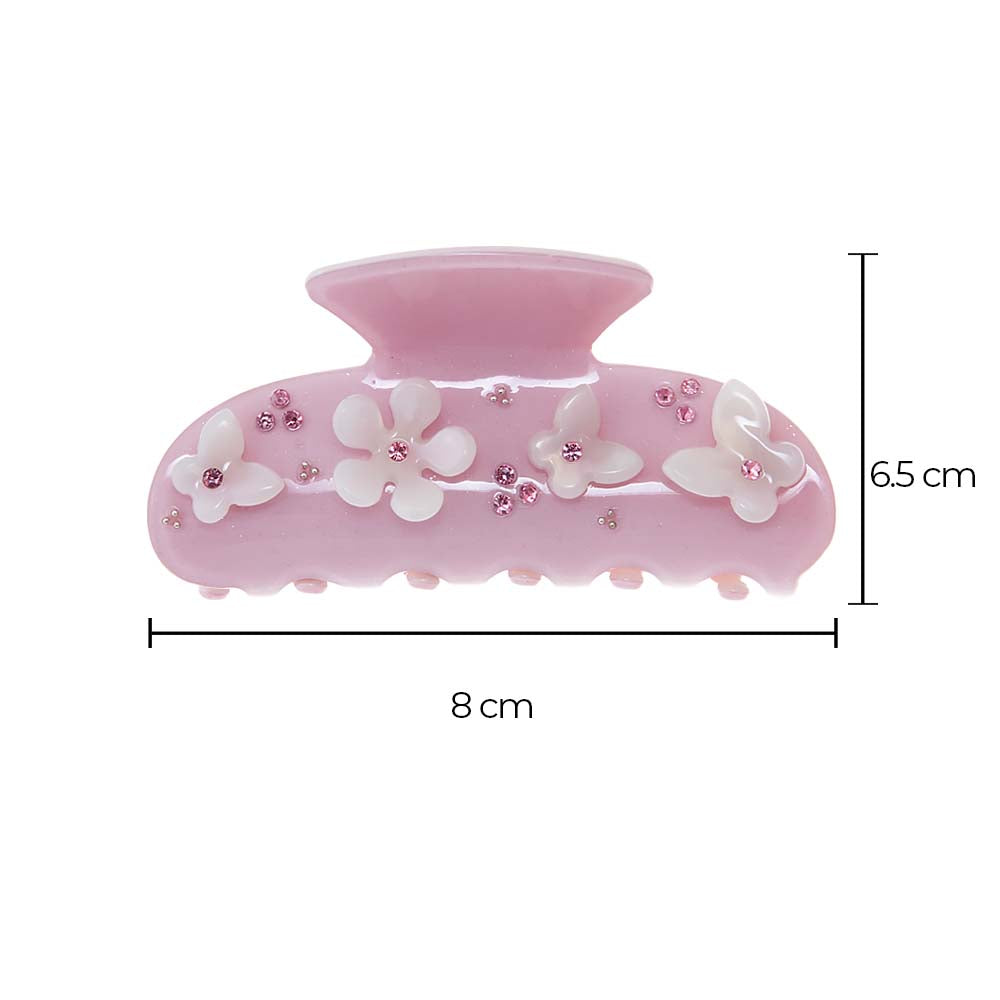 I Love Butterflies & Flowers Claw Clip - Adina's Jewels