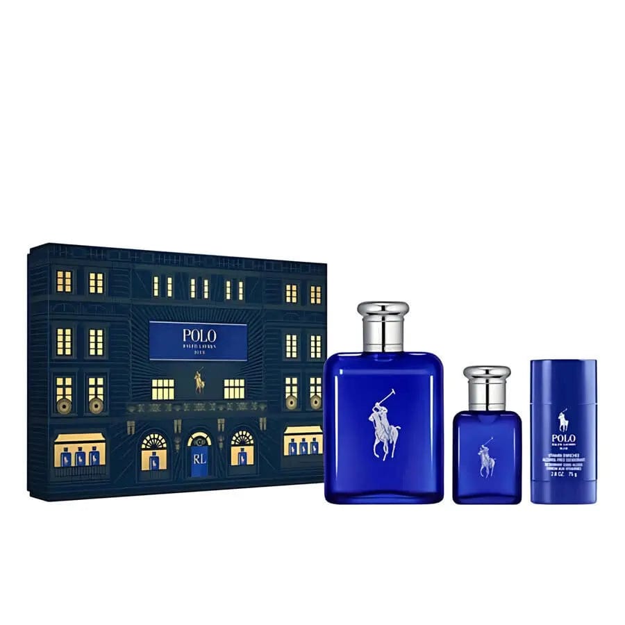 Polo Blue By Ralph Lauren For Men (3Pc Gift Set)