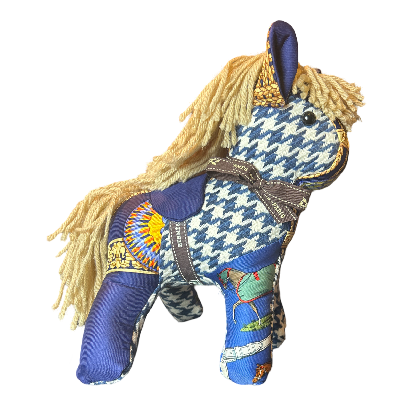 Vintage Silk Scarf Patchwork Pony