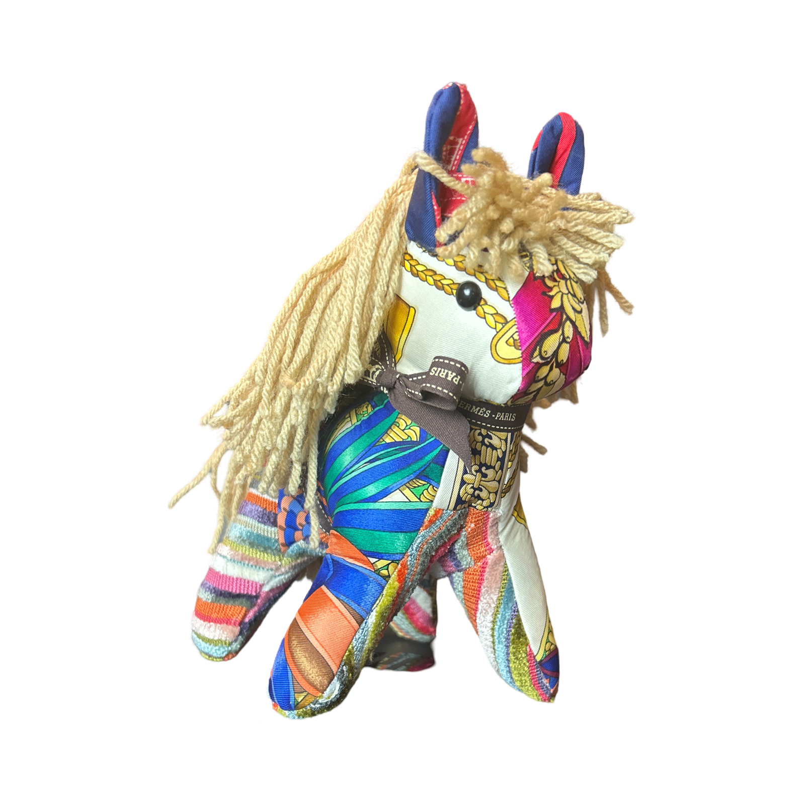 Vintage Silk Scarf Patchwork Pony