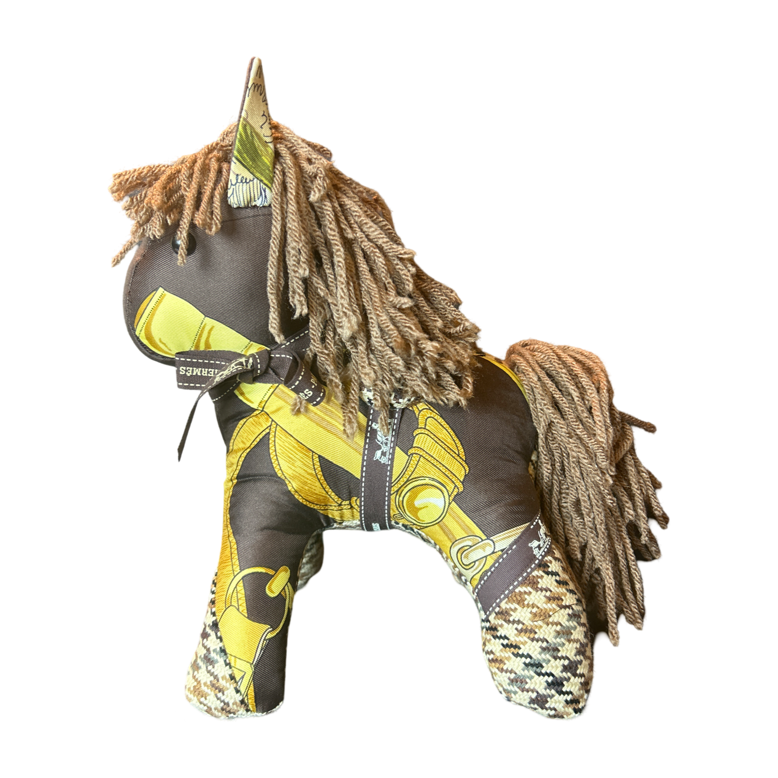 Eperon d'Or Vintage Silk Scarf Patchwork Pony