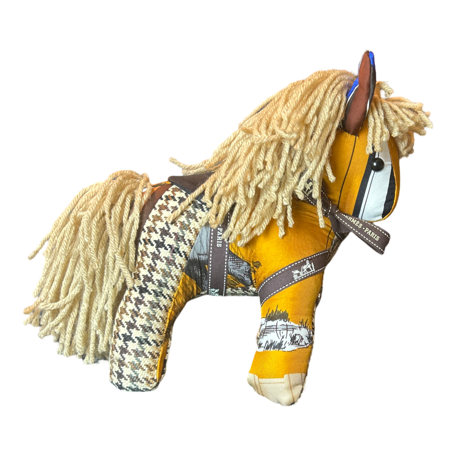 Vintage Silk Scarf Patchwork Pony