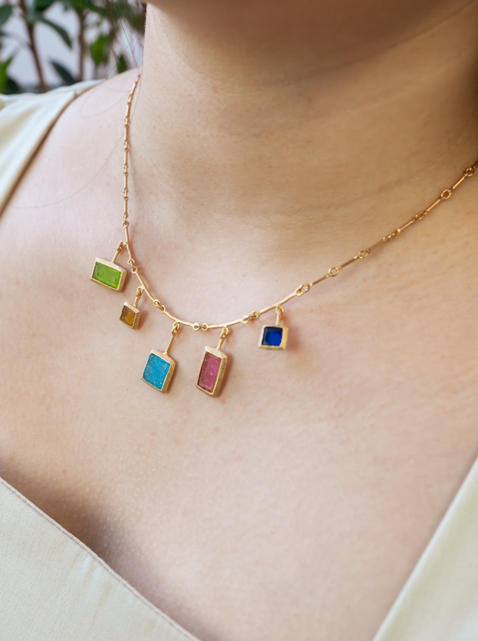 Mosaic Bar Necklace