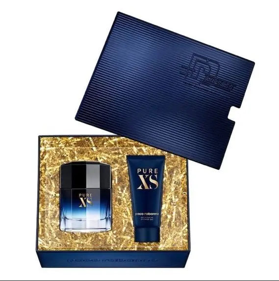 Pure XS By Paco Rabanne (2pc Gift Set) For Men 3.4 oz EDT Spray + Shower Gel