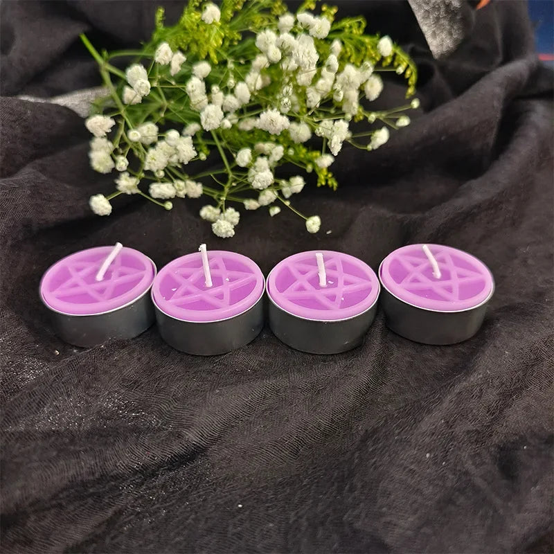Pentacle Beeswax Tea Light Candles