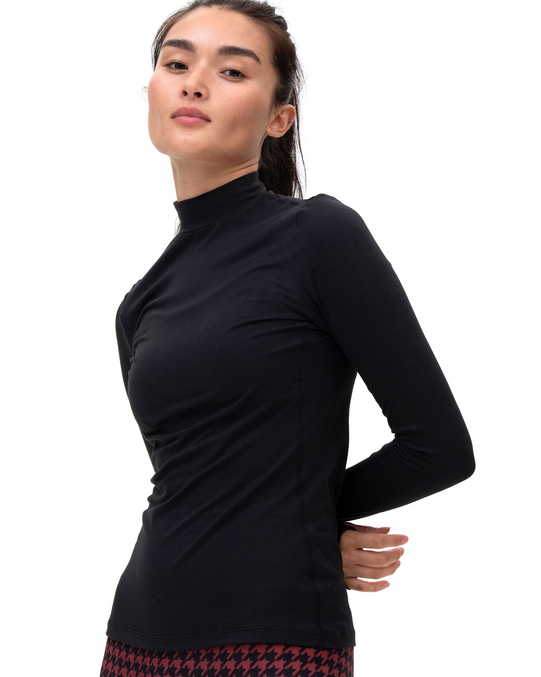 Cozy Mock Neck Long Sleeve-0