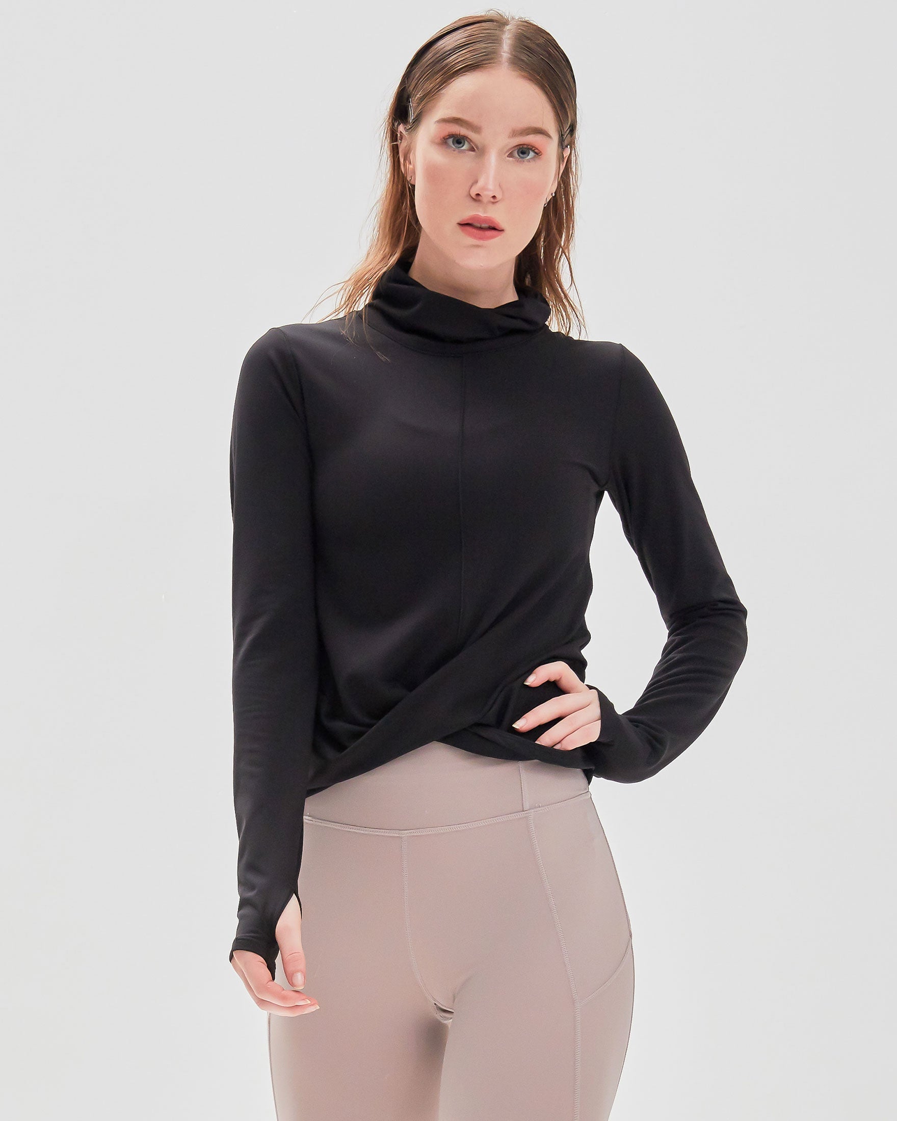 Turtle- Cowl Neck Coziplex™ Long Sleeve-5